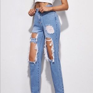 High rise mom jeans